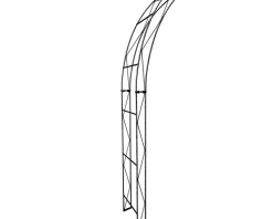 Arche de jardin HANNAH - 180 cm revêtement en poudre noir