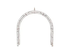 Arche de jardin HANNAH - 220 cm rouiller