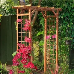 Arche de jardin Jasmin droite - marron