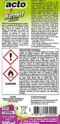 Aérosol terre de Diatomée Acto 500ml
