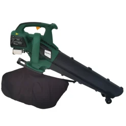 Aspirateur souffleur broyeur thermique 30 cm³ 600 m³/h ratio de broyage 10:1 avec sac 40 L