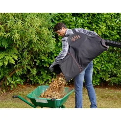 Aspirateur souffleur broyeur filaire 3000 W - 864 m³/h - ratio 16:1 - avec sac de 72 L - Black+Decker BEBLV300-QS