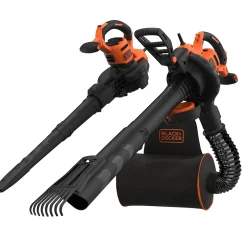 Aspirateur souffleur broyeur filaire 3000 W - 864 m³/h - ratio 16:1 - avec sac de 72 L - Black+Decker BEBLV301-QS
