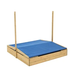 Bac à sable avec auvent en bois