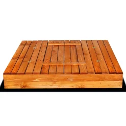 Bac à sable avec bancs 150 x 150 cm Bac à sable en bois imprégné pour enfants