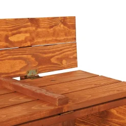 Bac à sable avec bancs 150 x 150 cm Bac à sable en bois imprégné pour enfants