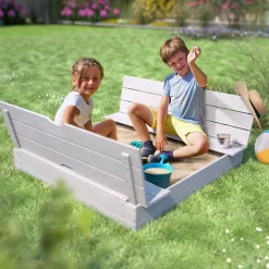 Bac à sable avec bancs Soulet en bois FSC