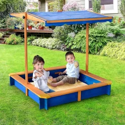Bac à Sable de Jardin En Bois Pour Enfants Idéal pour Extérieur