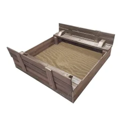Bac à sable en bois Masgames TECTUM avec couverture en bois pliant