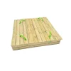Bac à sable en bois Masgames OBEN avec couverture en bois Rectangulaire