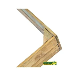 Bac à sable en bois Masgames BASIC L avec couverture en toile