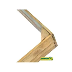 Bac à sable en bois Masgames BASIC Rectangulaire avec couverture en toile