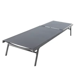 Bain de soleil en métal GoodHome Alona ebony