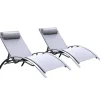 Bains de soleil gris monaco (lot de 2) Keter 35-810341