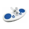 Balai aspirateur manuel, pour piscine, forme demi lune.