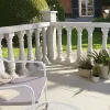 Balustre ronde BLOOMA Barcelone blanche 13 x 13 x h.80 cm