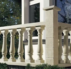 Balustre ronde BLOOMA Barcelone blanche 13 x 13 x h.80 cm
