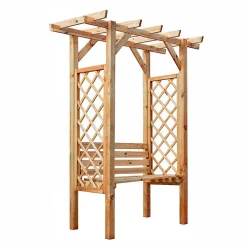 Banc 2 places avec arche traditionnel en bois