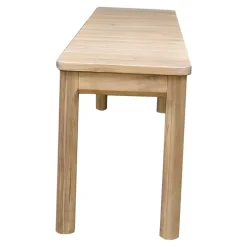 Banc de jardin 2 places bois d'acacia blanc Riveo GoodHome