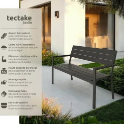 Banc de jardin 2 places Charge maximale 250 kg