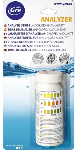 Bandelettes d'analyse PH/Chlore/Alcalinité GRE