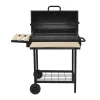 Barbecue à charbon 76x33.5cm avec chariot Red Deco KENTUCKY
