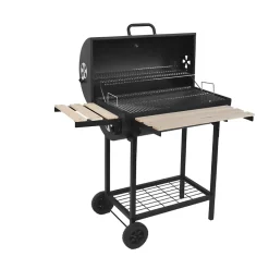 Barbecue à charbon 76x33.5cm avec chariot Red Deco KENTUCKY