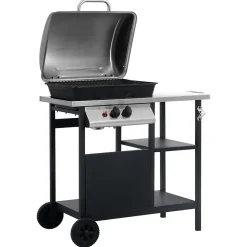 Barbecue à gaz et compartiments (92x53x96 cm  - Multicolore)