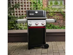 Barbecue à gaz Spirit E-325 + Set d'accessoires clipsables Weber Works + Bac et planche à découper Weber Works - Weber