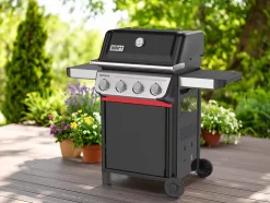 Barbecue à gaz Spirit E-410 + Set d'accessoires clipsables Weber Works + Kit de préparation et de service - Weber