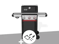 Barbecue à gaz Spirit E-335 + Set d'accessoires clipsables Weber Works - Weber