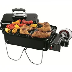 Barbecue a gaz - WEBER - Go-Anywhere - Cuve et couvercle en acier émaillé - Brûleur inox