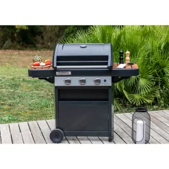 Barbecue au gaz 3 series classic WLD 2 en 1 + Plancha noir Campingaz