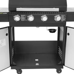 Barbecue au gaz FYRA avec thermomètre - 4 brûleurs - COOK'IN GARDEN