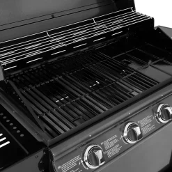 Barbecue au gaz RENO - 4 brûleurs avec thermomètre 14kW - HAPPY GARDEN