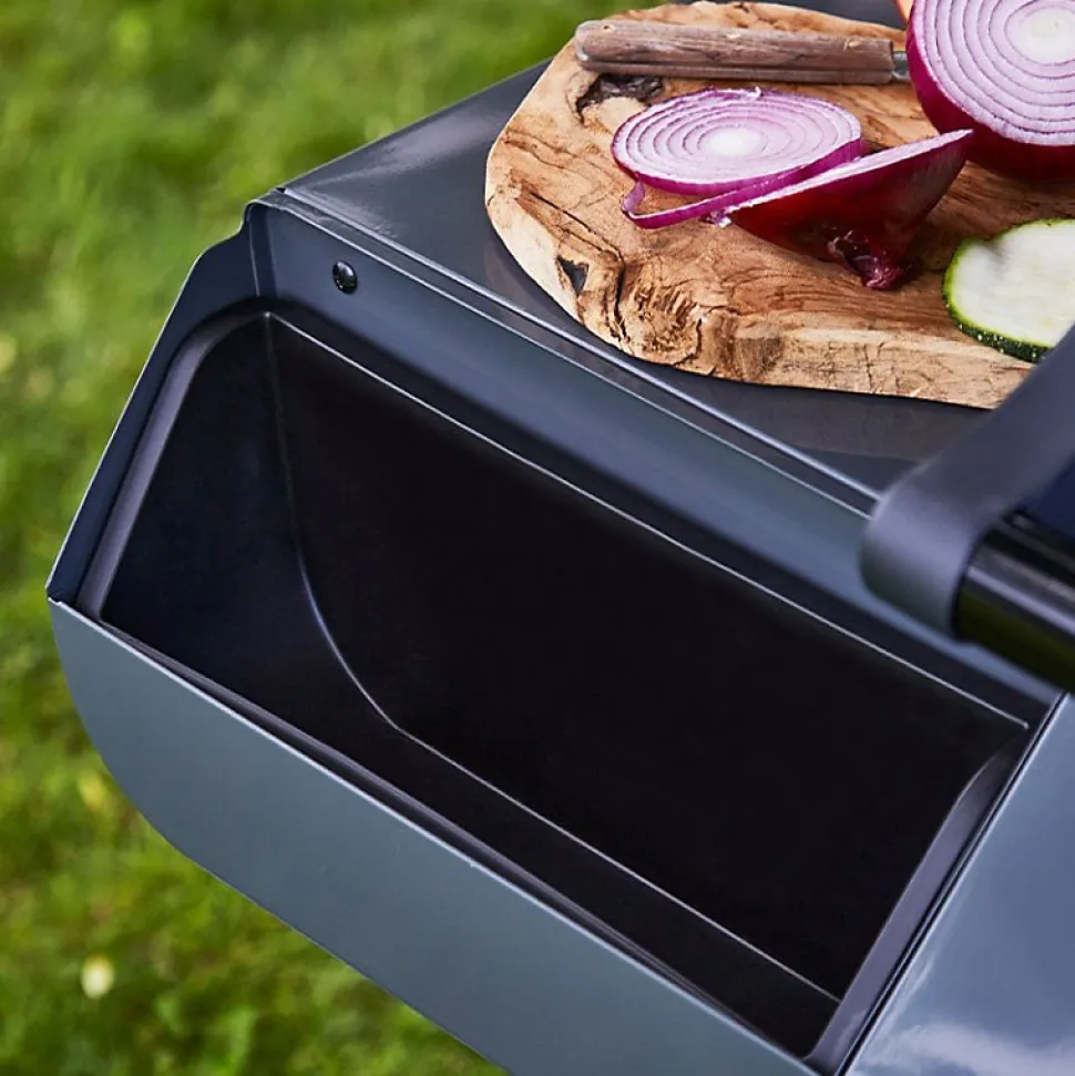 Barbecue Emma Gun Metal 4 Feux + 1 Side FlexiGrill Plancha ronde