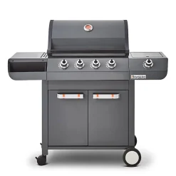 Barbecue Emma Gun Metal 4 Feux + 1 Side FlexiGrill Plancha ronde