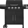 Barbecue gaz "Feria 5" 5 brûleurs dont 1 latéral 14,5 kw Noir