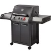 Barbecue gaz Monroe Black Pro 3 K Turbo 1 Turbo Zone, Switch grid
