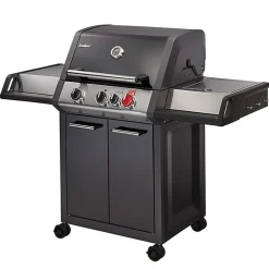 Barbecue gaz Monroe Black Pro 3 K Turbo 1 Turbo Zone, Switch grid