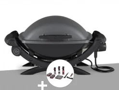 Barbecue électrique Q 1400 - Weber avec Kit de nettoyage