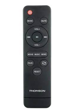 Barre de son - THOMSON - Noire - Bluetooth 5.3, 120W, Entrée TV ARC/CEC, USB, Égaliseur, Télécommande, Alim. 230V