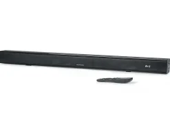 Barre de son - THOMSON - Noire - Bluetooth 5.3, 120W, Entrée TV ARC/CEC, USB, Égaliseur, Télécommande, Alim. 230V