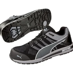 Basket de sécurité Puma Elevate Knit Black Low S1P ESD HRO SRC Gris 41