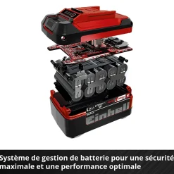 Batterie 5,2 Ah Power X-Change Plus Einhell (Temps de charge 80 min, Compatible avec tous les appareils Power X-Change)