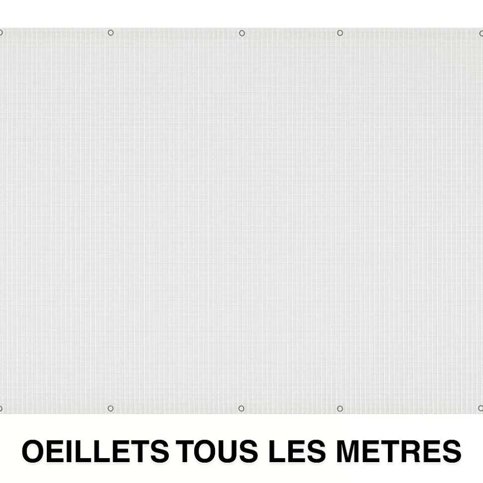Bâche armée transparente 160g/m2 découpable