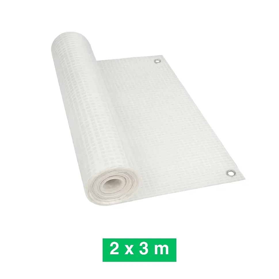 Bâche armée transparente 160g/m2 découpable