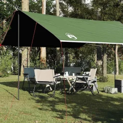 Bâche de camping vert 460x305x210 cm imperméable vidaXL