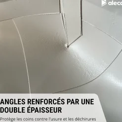 Bâche haute remorque 256 x 134 x 70 cm - PVC 640g/m² étanche & renforcé - Gris - Fabrication française