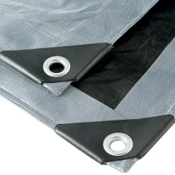 Bâche multifonctions grise et noire 200 g/m2 WERKA PRO